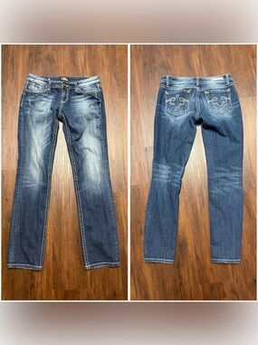ReRock For Express Y2K Low Rise Skinny Stretch Jeans